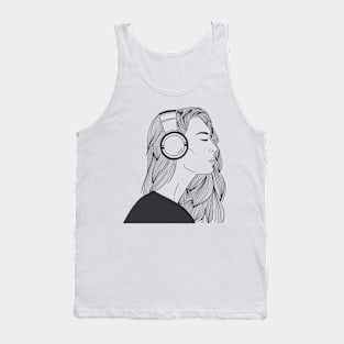 Beautiful Woman portrait Tank Top